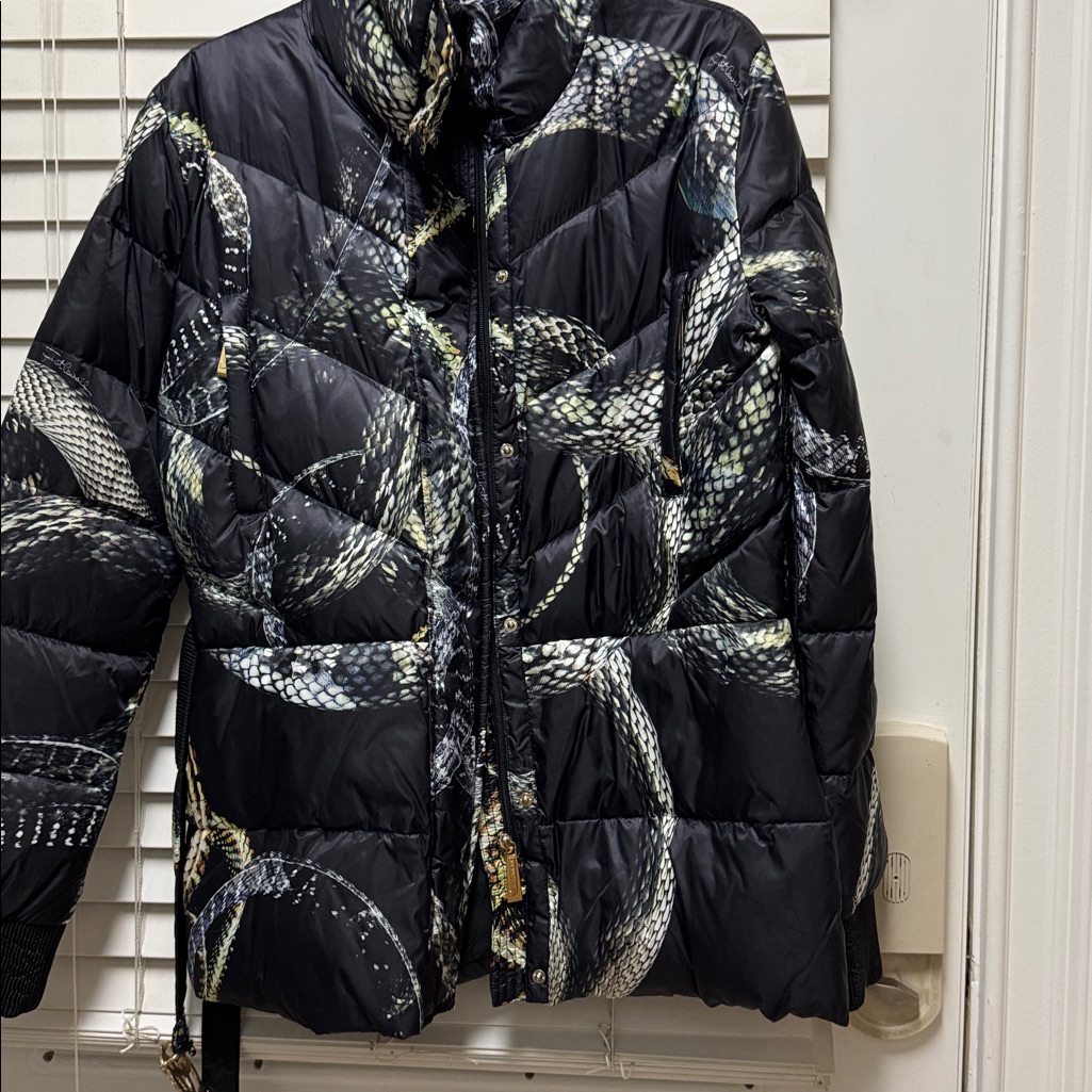 Just Cavalli Multicolor Snake Print Jacket. Never Worn!!